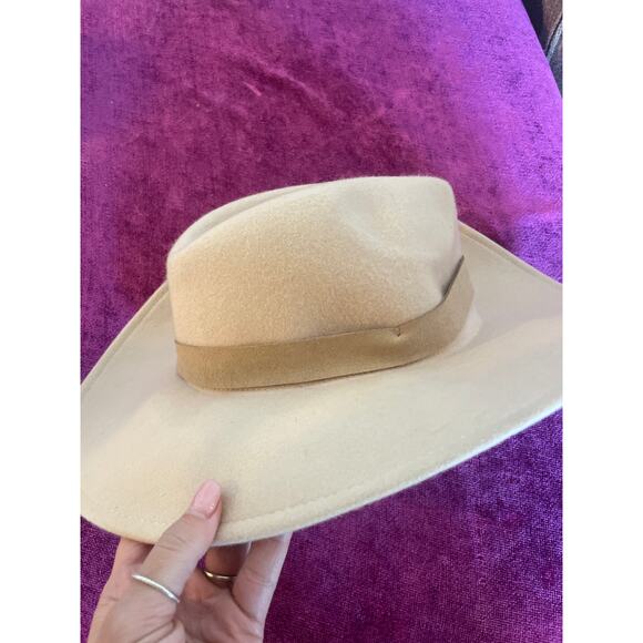 FREE PEOPLE Beaumont Felted Wool Hat Sexy Cowgirl Western Country Rancher FP - Picture 3 of 5